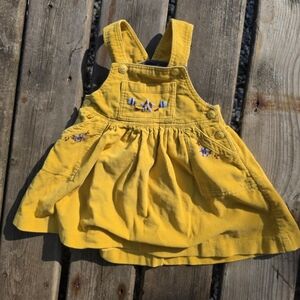 Sunny Yellow Embroidered Kids Dress